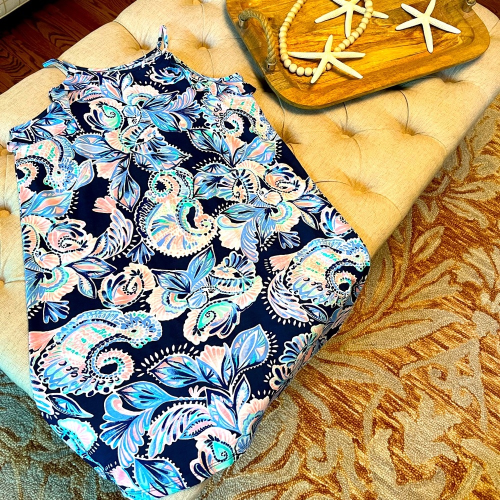 Lilly Pulitzer Mini Billie Dress in High Tide Navy